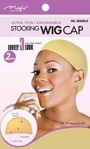 Magic Stocking Wig Cap Blond 2pcs. 12x