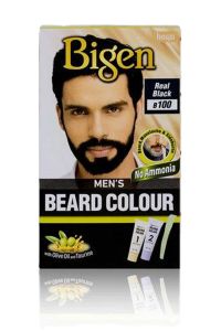 Bigen Men's Beard Colour Real Black 100
